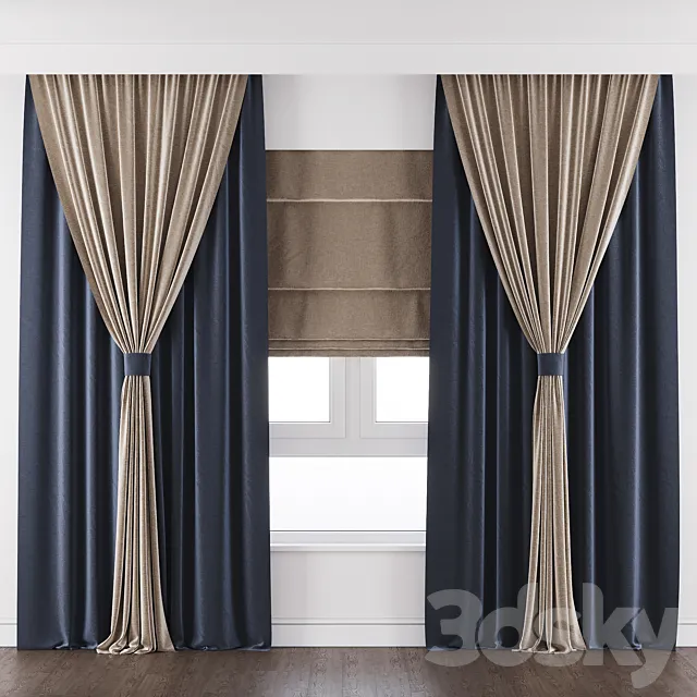 Curtain 012 3D Model Curtain 012 3D Model