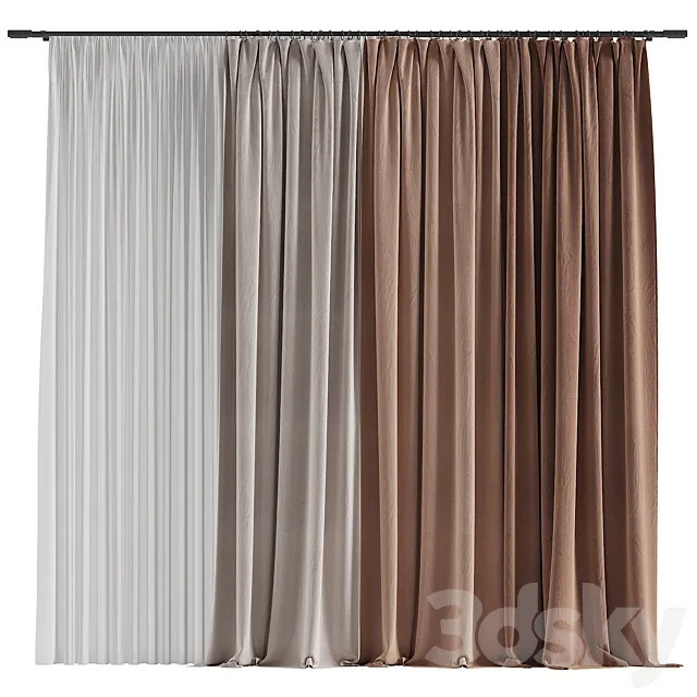 Curtain #013 3D Model