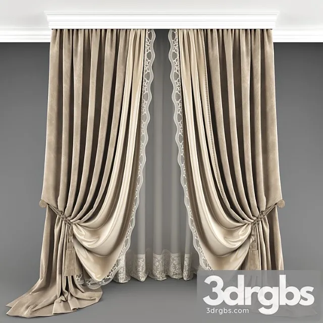 Curtain 02 3D Model Download