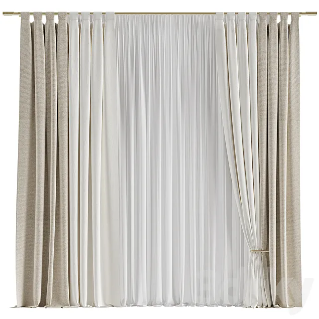 Curtain #045 3D Model