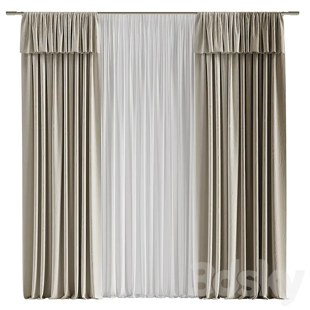 Curtain #047 3D Model