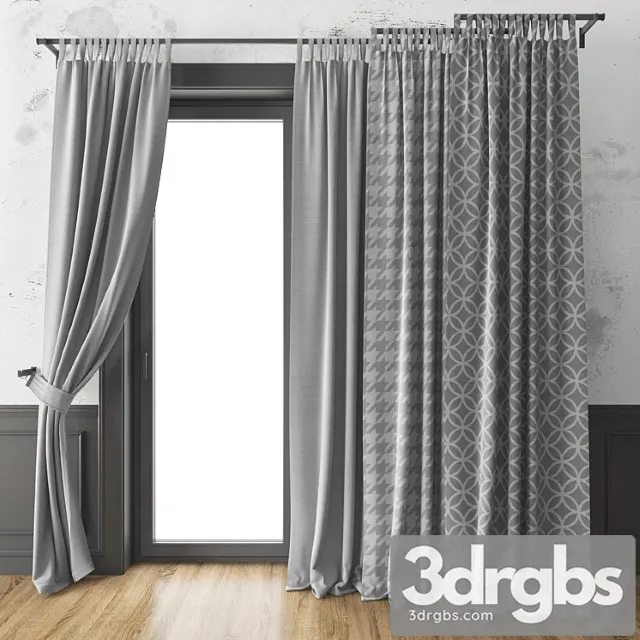 Curtain 09 3D Model Download