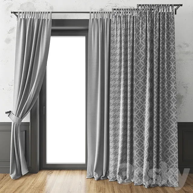 Curtain 09 3D Model Curtain 09 3D Model