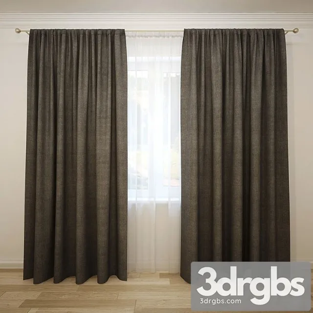Curtain-1 3D Model Download