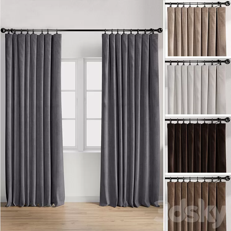 Curtain 1 3D Model