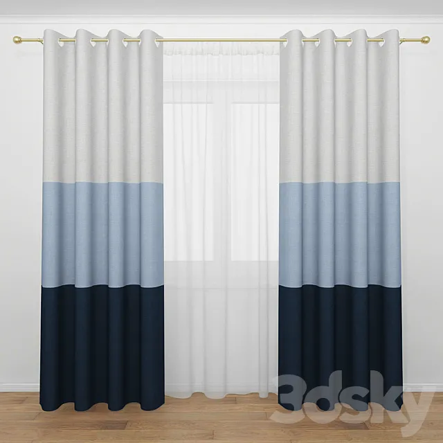 Curtain 10 3D Model Curtain 10 3D Model