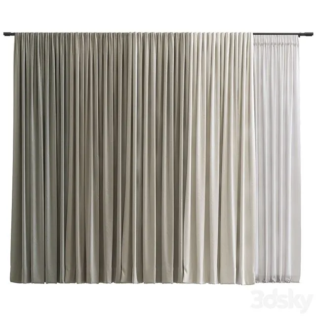 Curtain #100 3D Model