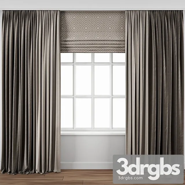Curtain 104 3D Model Download
