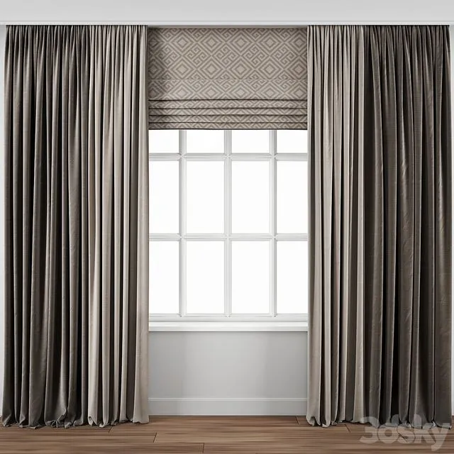 Curtain 104 3D Model