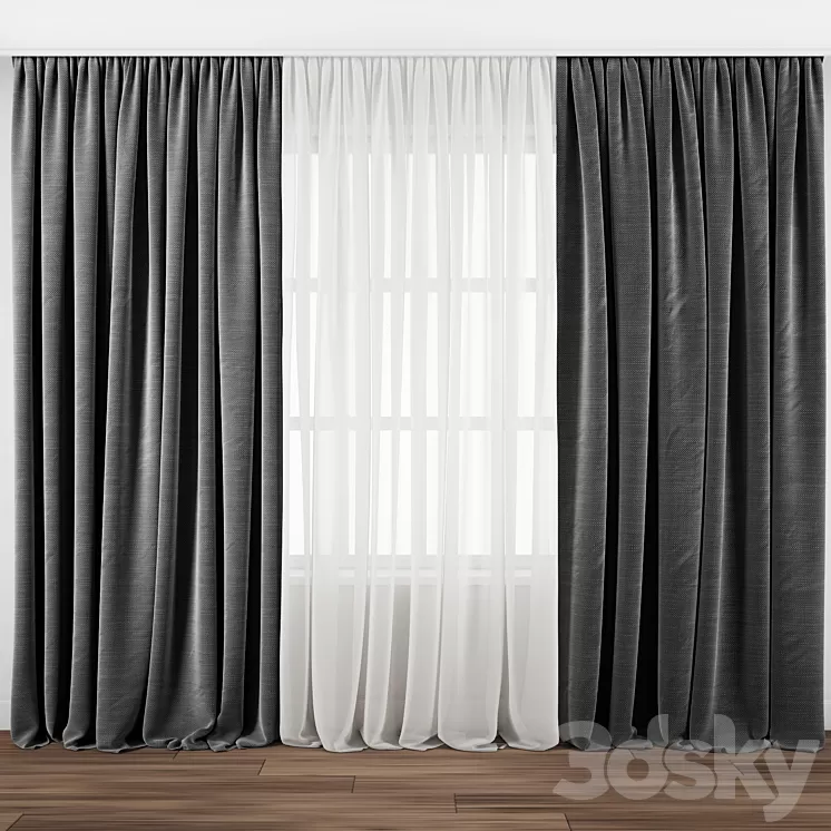 Curtain 105 3D Model