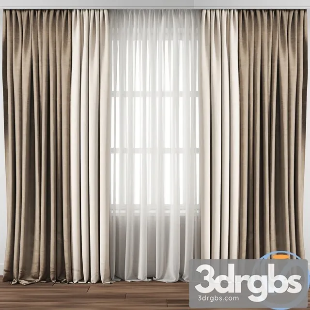 Curtain 107 3D Model Download