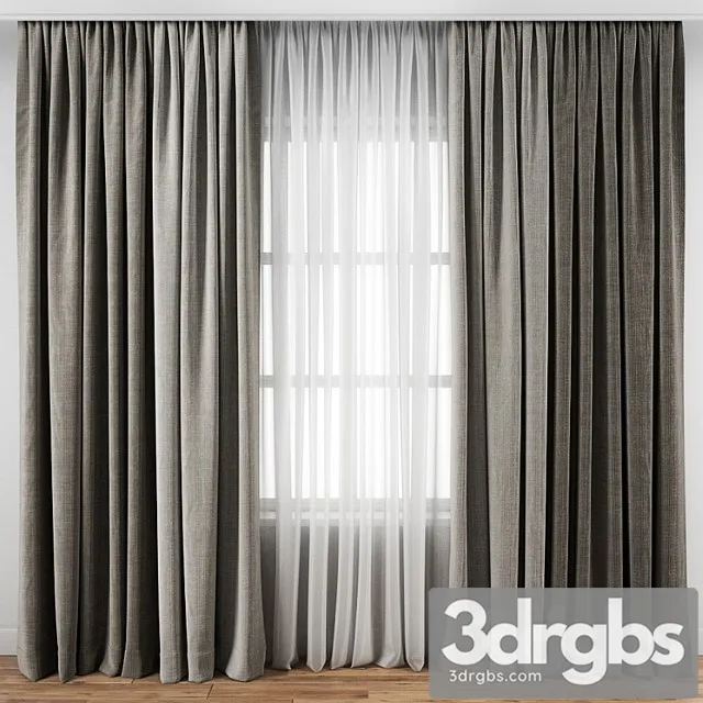 Curtain 120 3D Model Download