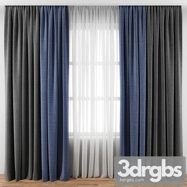 Curtain 121 3D Model Download