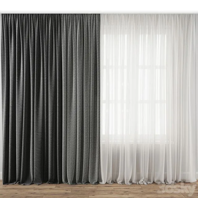 Curtain 123 3D Model