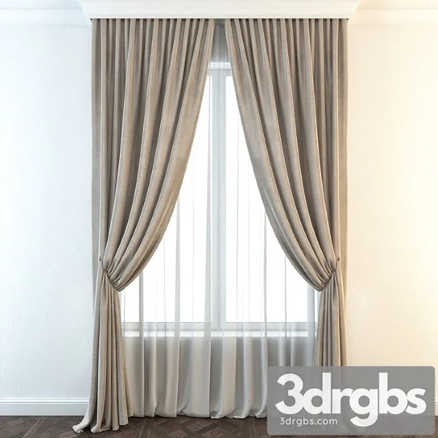 Curtain 124 3D Model Download