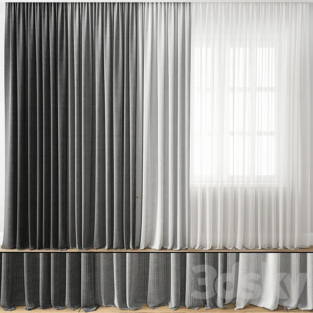 Curtain 125 3DModel - 3DSKY Decor Helper