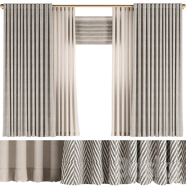 Curtain 12_ Curtains 3D Model Curtain 12_ Curtains 3D Model
