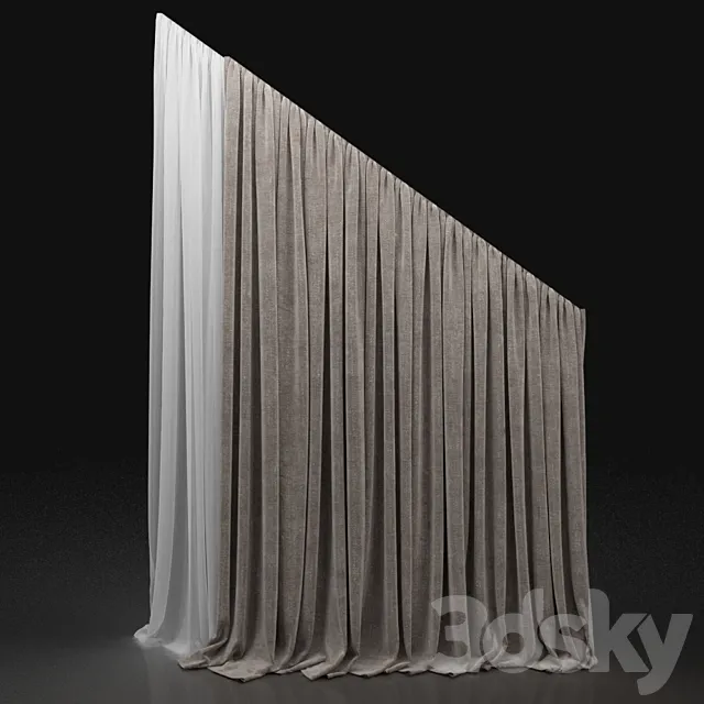 Curtain 133 3D Model Curtain 133 3D Model