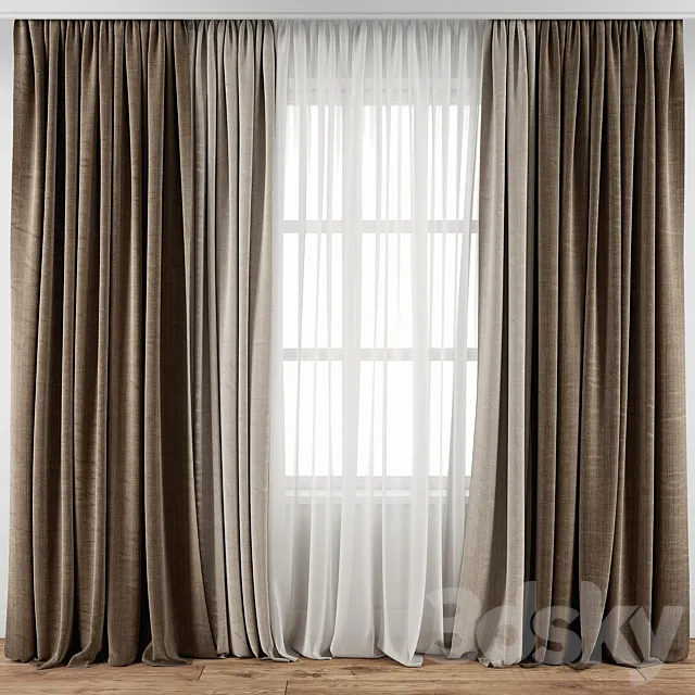 Curtain 136 3D Model Curtain 136 3D Model