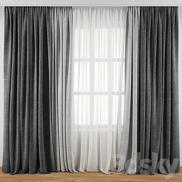 Curtain 144 3D Model Curtain 144 3D Model