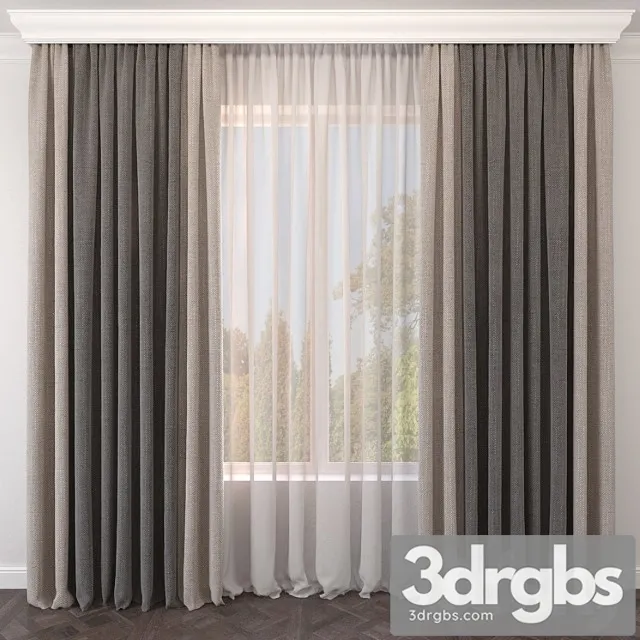 Curtain 146 3D Model Download
