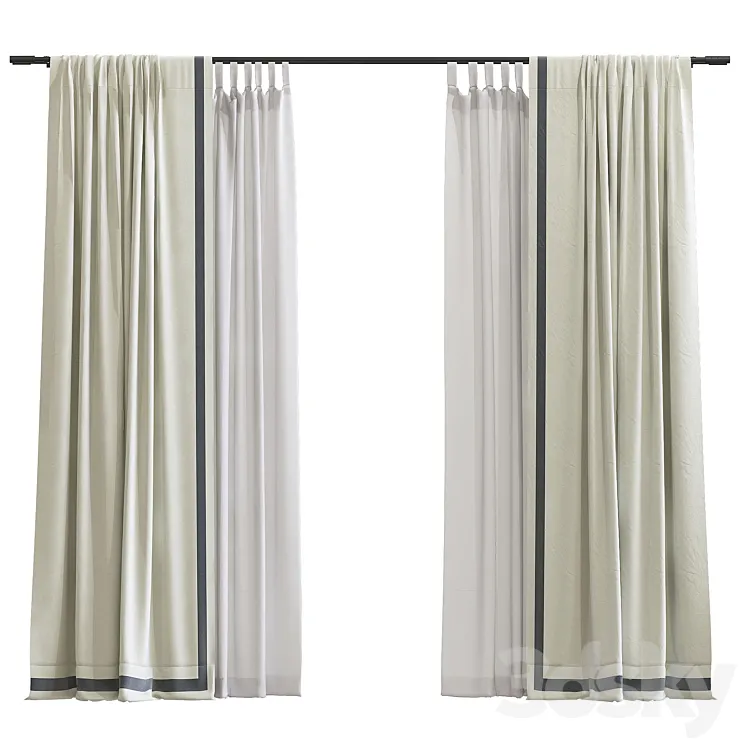 Curtain #152 3D Model Free Download