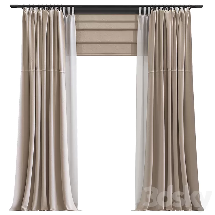 Curtain #158 3D Model Free Download