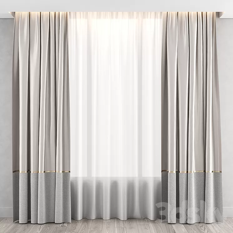 Curtain 169 3D Model Free Download