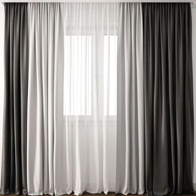 Curtain 17 3D Model