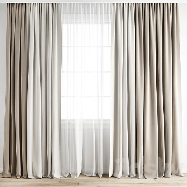 Curtain 190 3D Model Curtain 190 3D Model