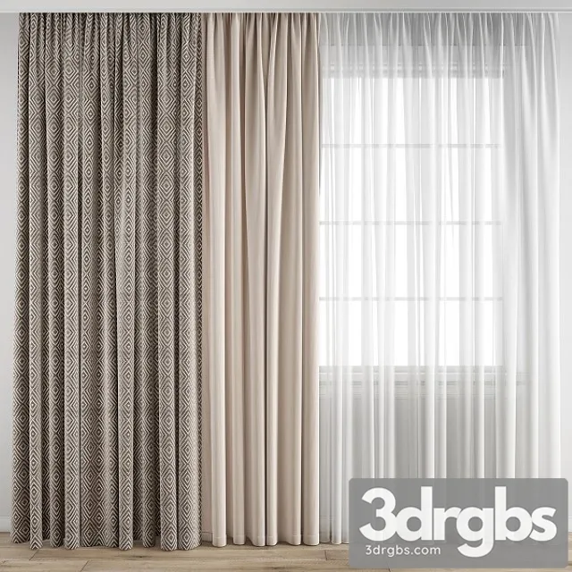 Curtain 200 3D Model Download