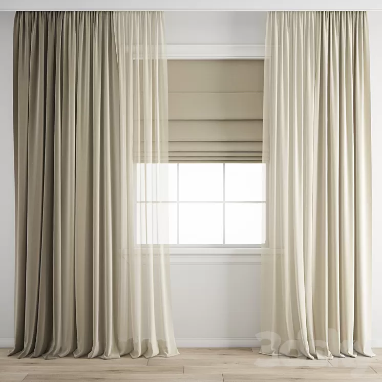 Curtain 216 3D Model Curtain 216 3D Model