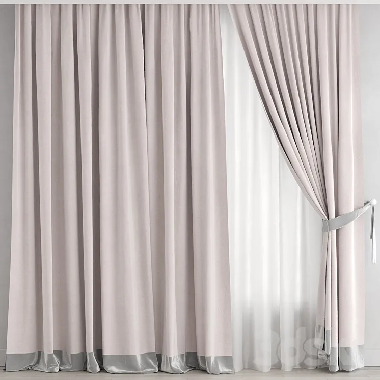 Curtain 219 3D Model Free Download