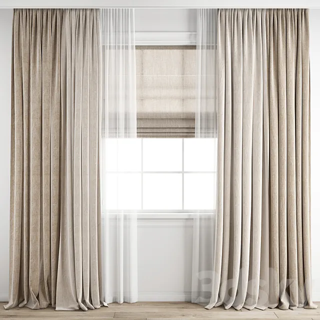 Curtain 229 3D Model