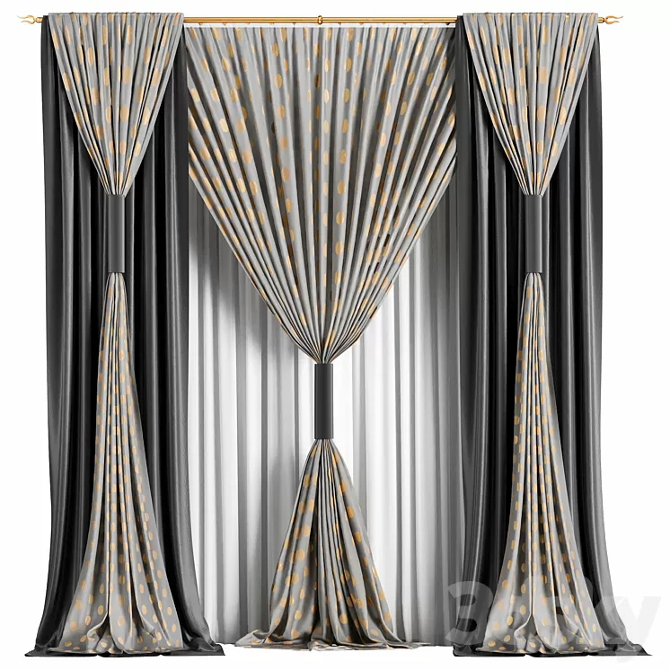 Curtain #24 3D Model Free Download