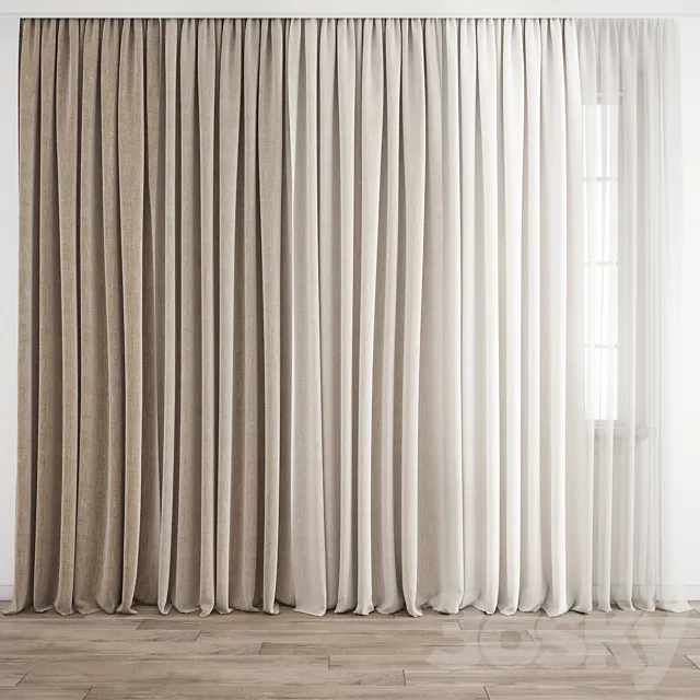 Curtain 243 3D Model