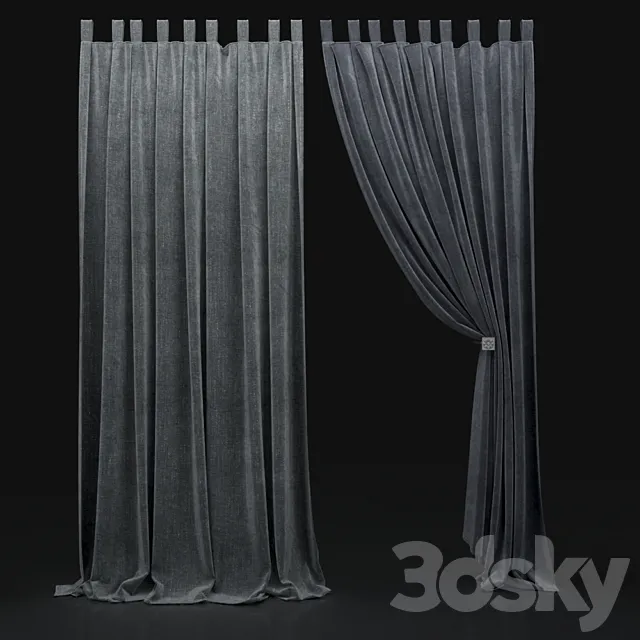 Curtain 244 3D Model Curtain 244 3D Model