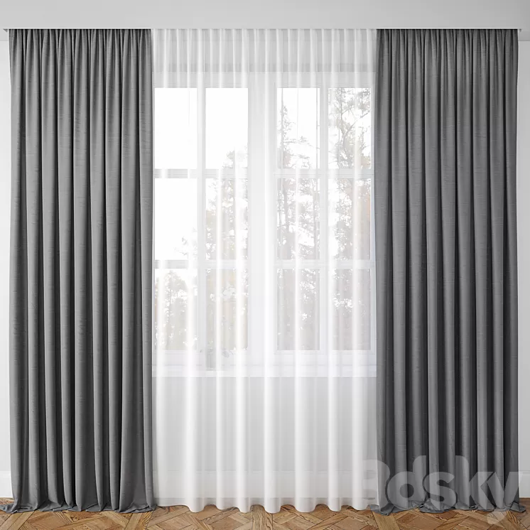 Curtain 27 3D Model