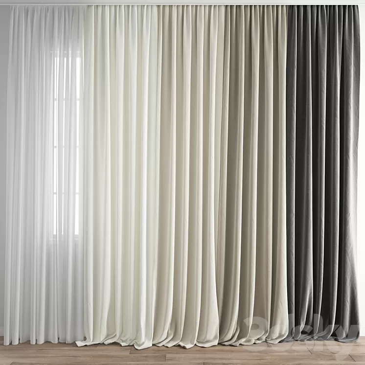 Curtain 284 3D Model Curtain 284 3D Model