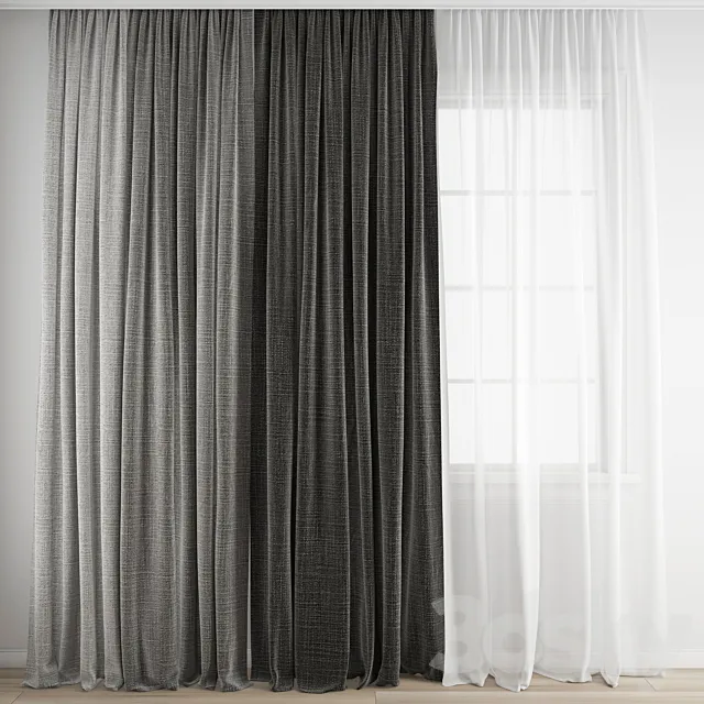 Curtain 286 3D Model Curtain 286 3D Model
