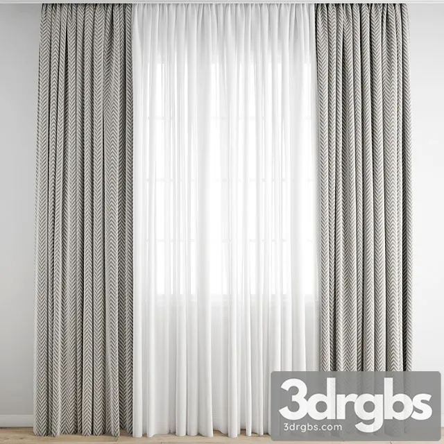 Curtain 292 1 3D Model Download