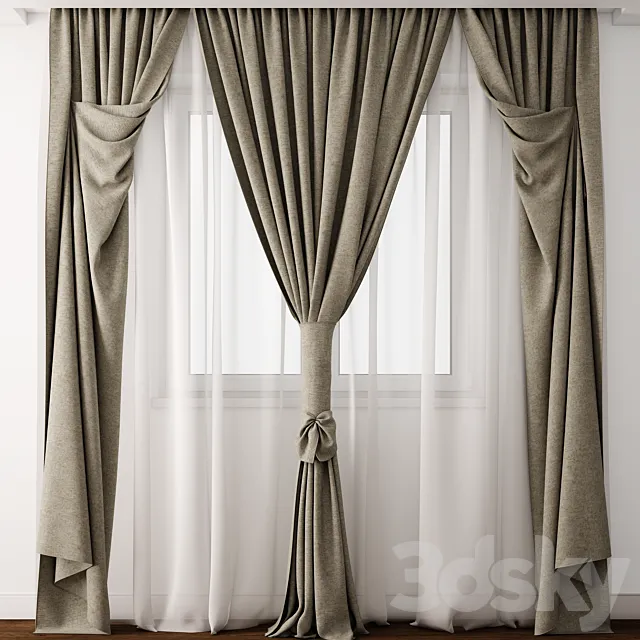 Curtain 3 3D Model Curtain 3 3D Model