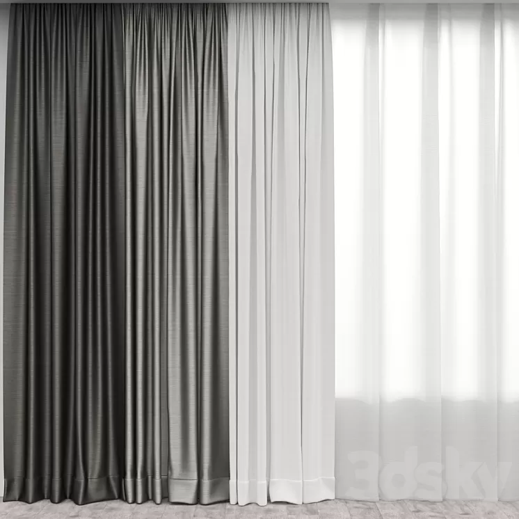 Curtain 3 3D Model Curtain 3 3D Model