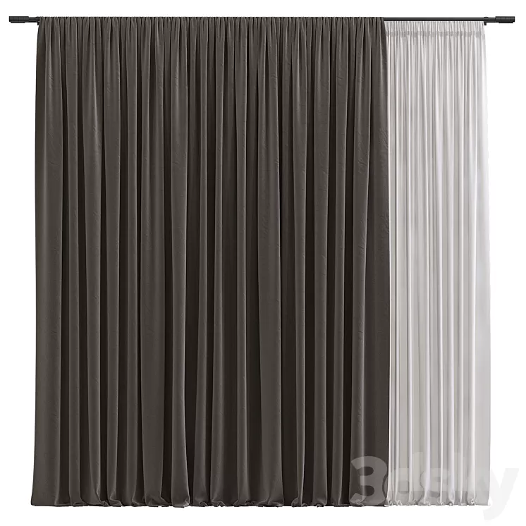 Curtain #30 3D Model Free Download