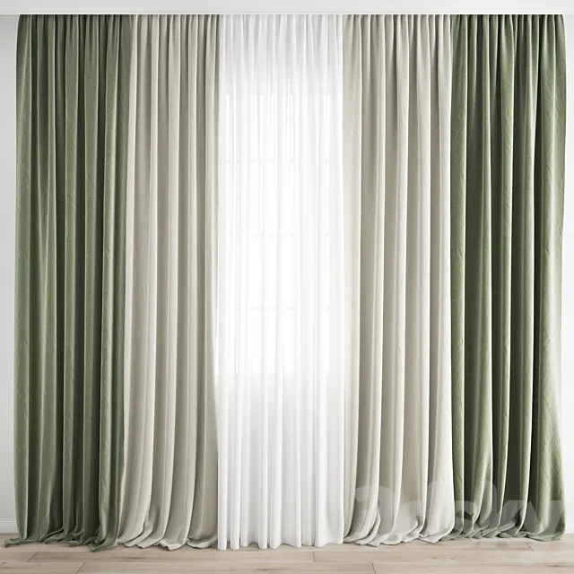 Curtain 300 3D Model Curtain 300 3D Model