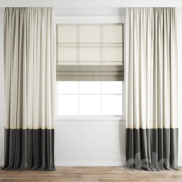 Curtain 302 3D Model Curtain 302 3D Model