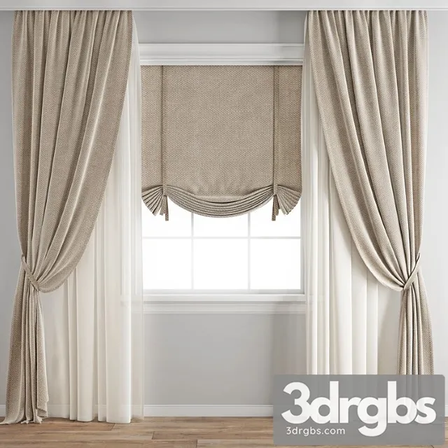 Curtain 306 3D Model Download