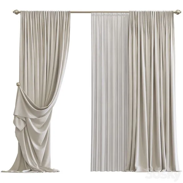 Curtain 314 3D Model