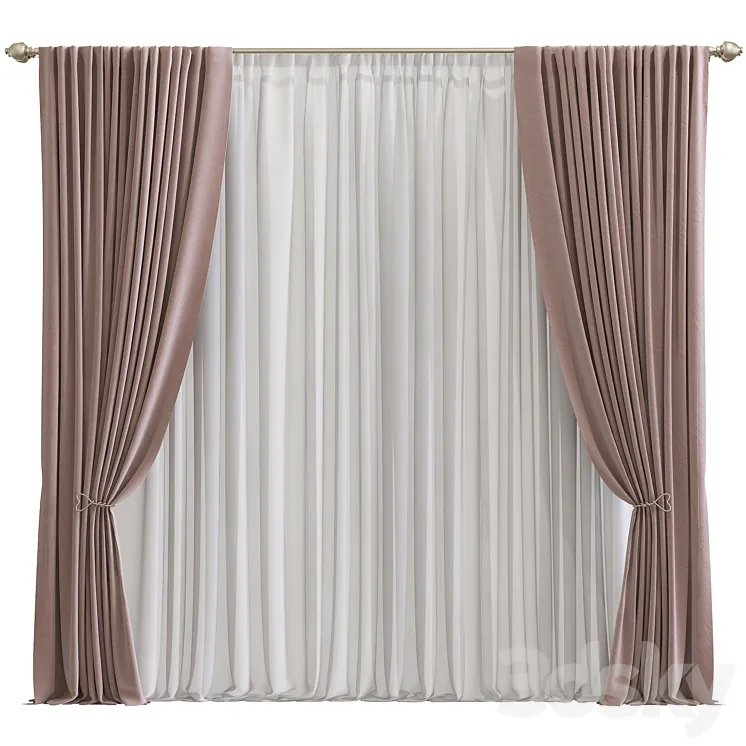 Curtain #324 3D Model Free Download