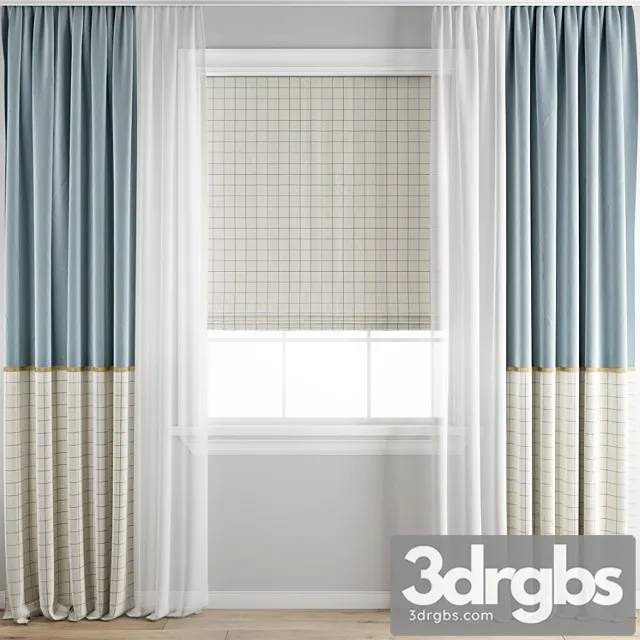 Curtain 332 1 3D Model Download